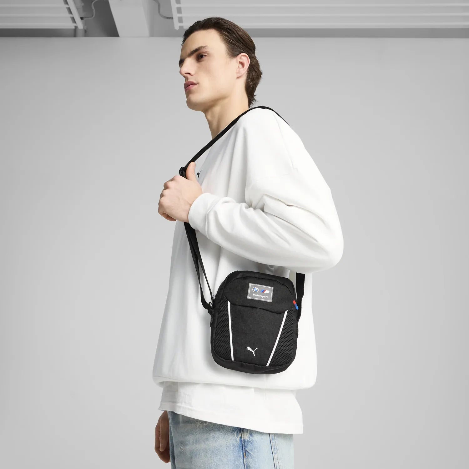 BMW MMS shoulder bag, PUMA, Black