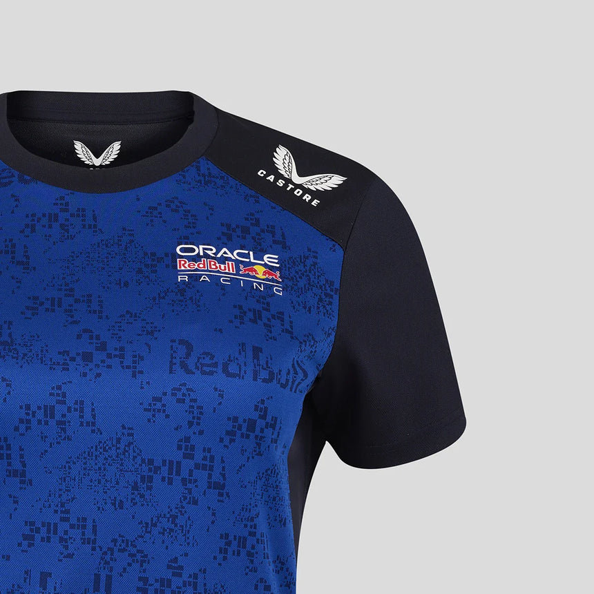 Red Bull tričko pro ženy, modré, s logem týmu a Max Verstappenem, 2026