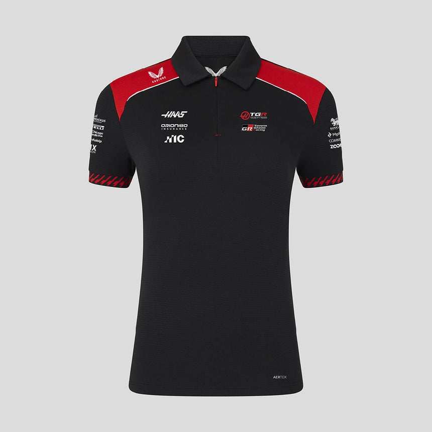 Haas F1 polo pro ženy, černé