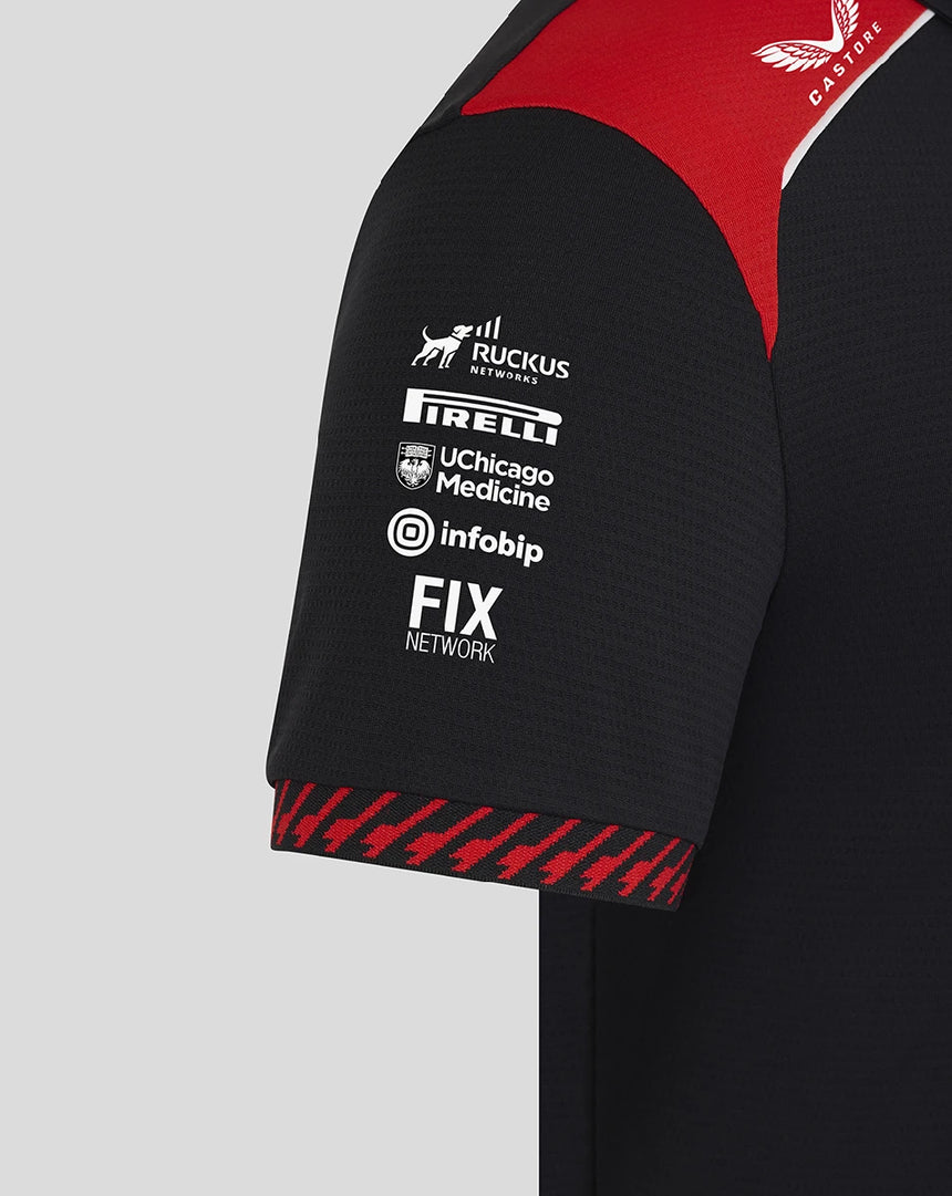 Haas F1 polo pro ženy, černé