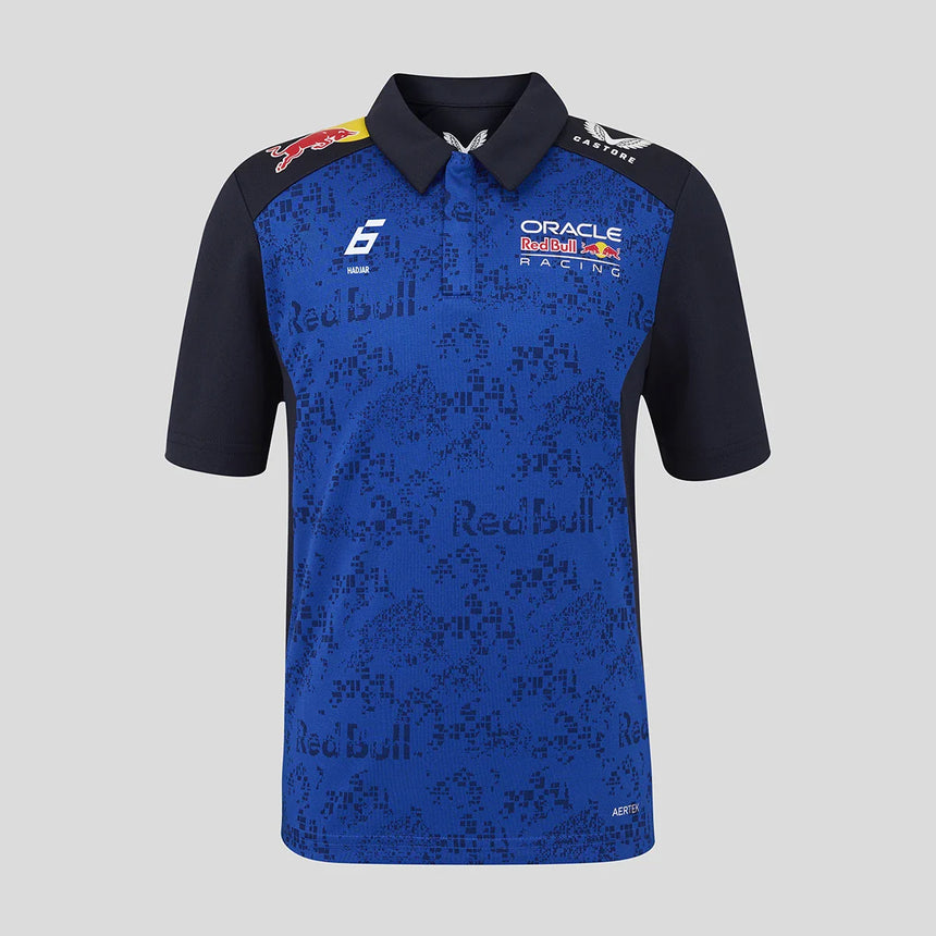 Red Bull polo pro děti, tým Isack Hadjar, modrá