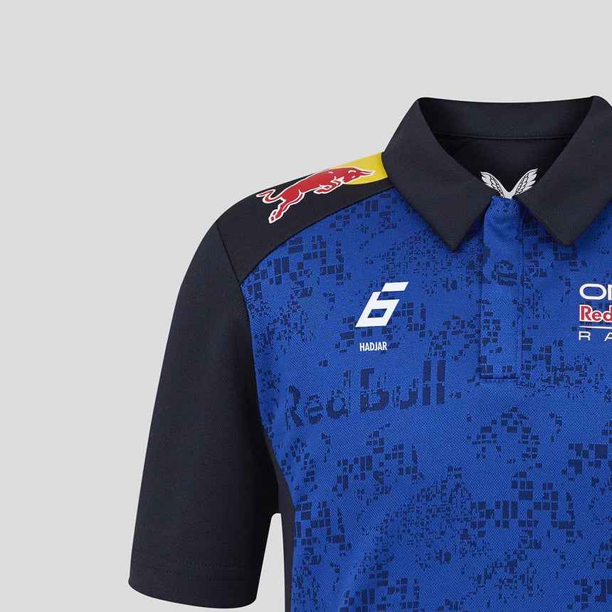 Red Bull polo pro děti, tým Isack Hadjar, modrá