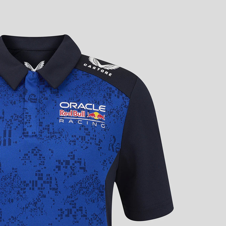 Red Bull polo pro děti, tým Isack Hadjar, modrá