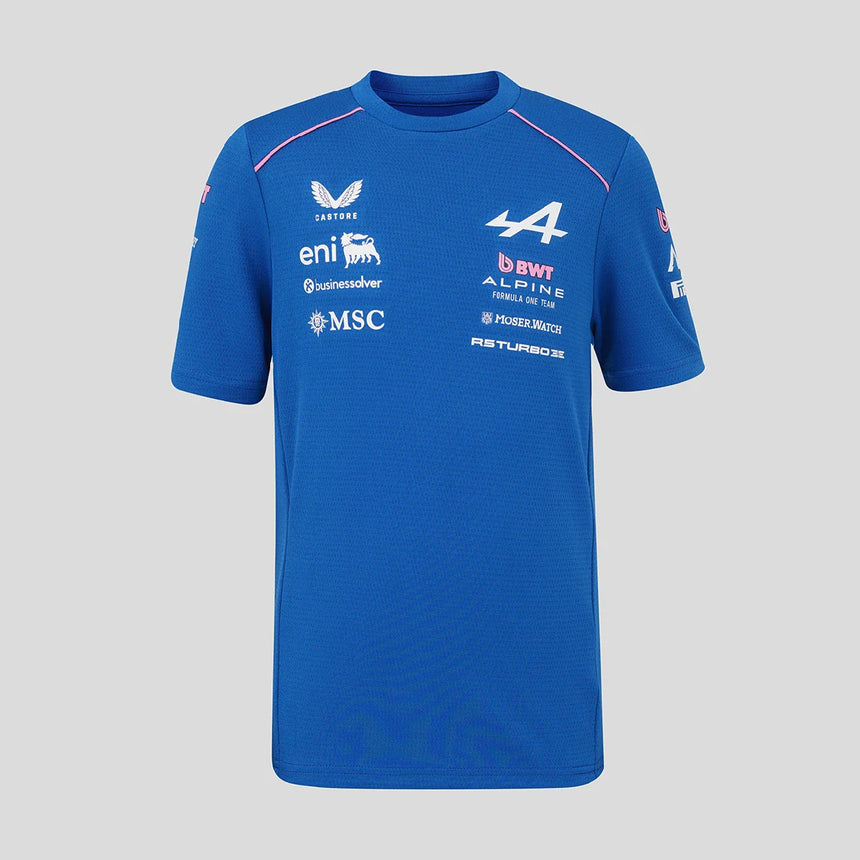 Alpine dětské tričko – týmové, modré, 2026