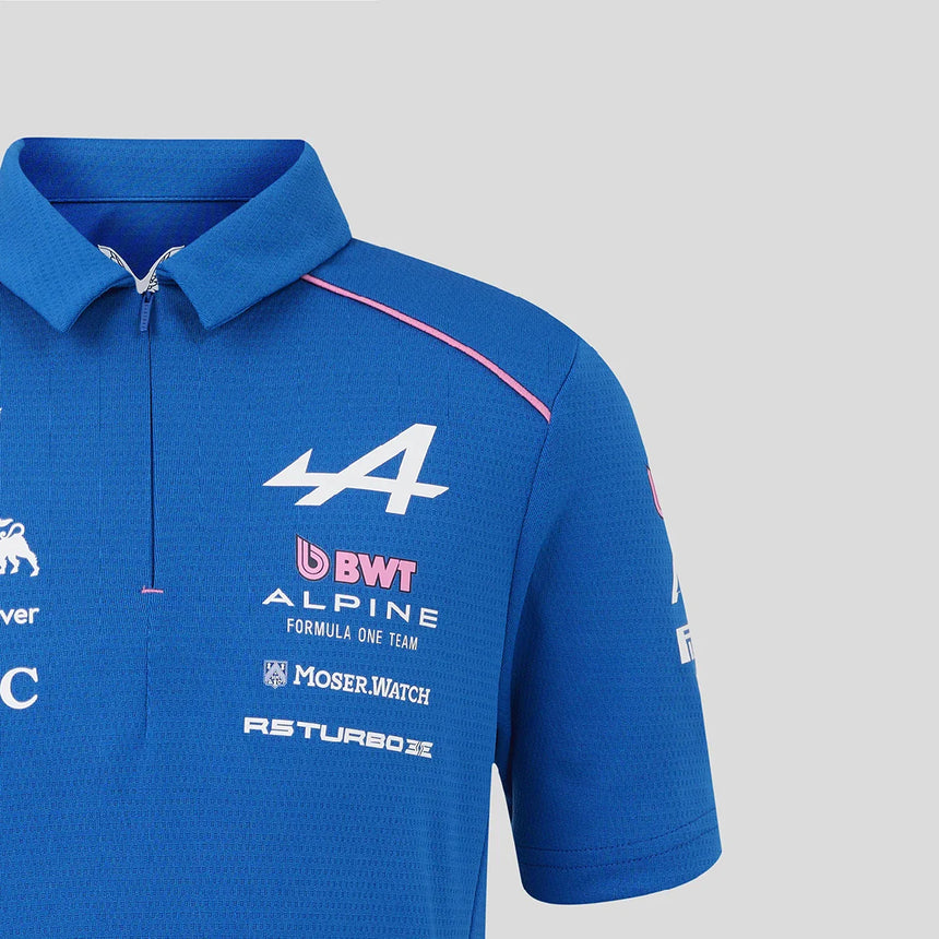 Alpine polo pro děti, modrá, tým Alpine F1, 2026