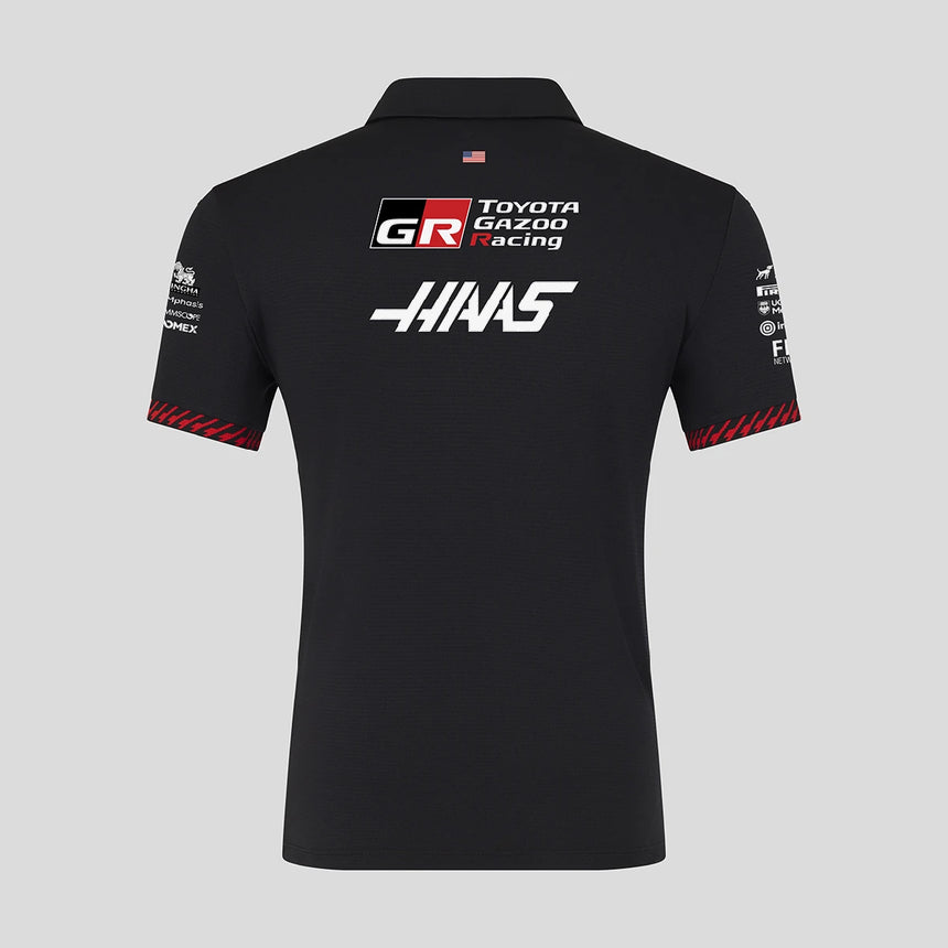 Haas F1 polo tričko černé