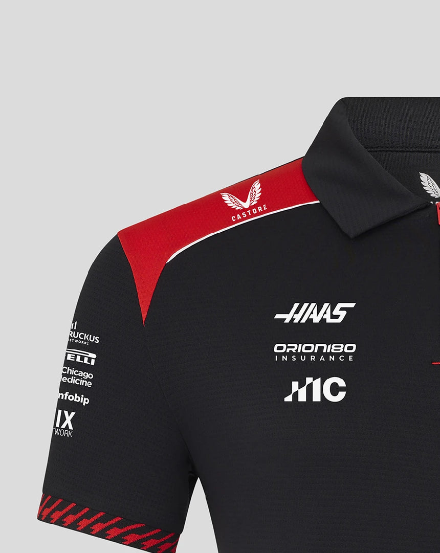 Haas F1 polo tričko černé