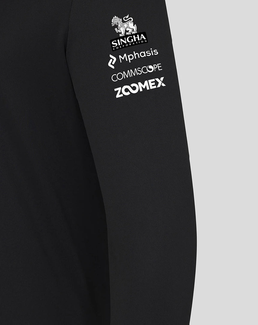 Haas F1 mikina se zipem po čtvrtině, týmová, černá