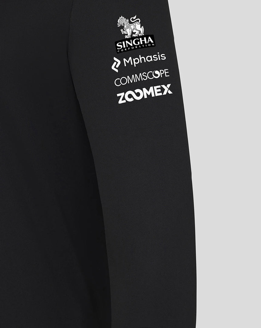 Haas F1 mikina s kapucí, černá