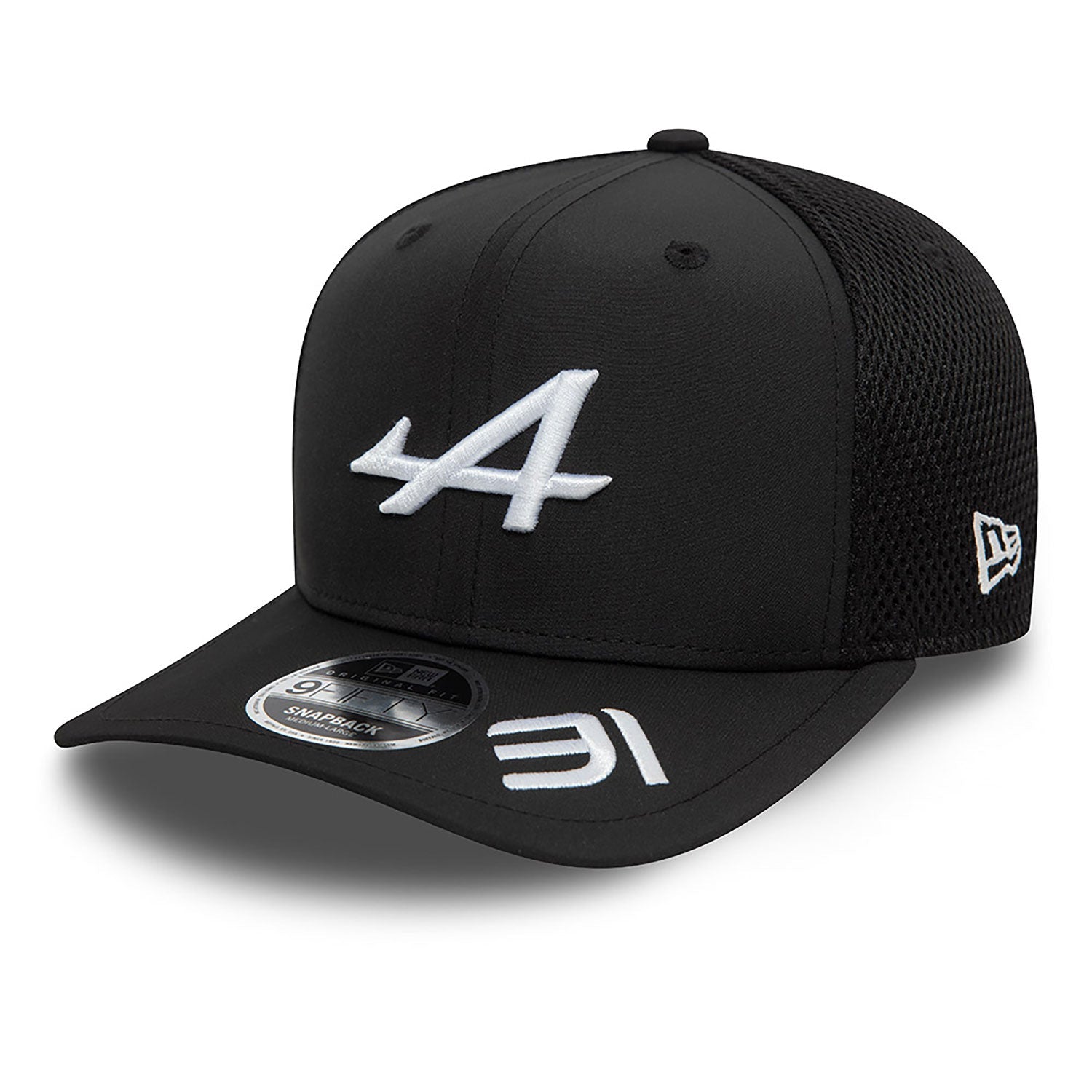 Alpine cap, NEW ERA, Esteban Ocon, 9FIFTY, Adults, black, 2024