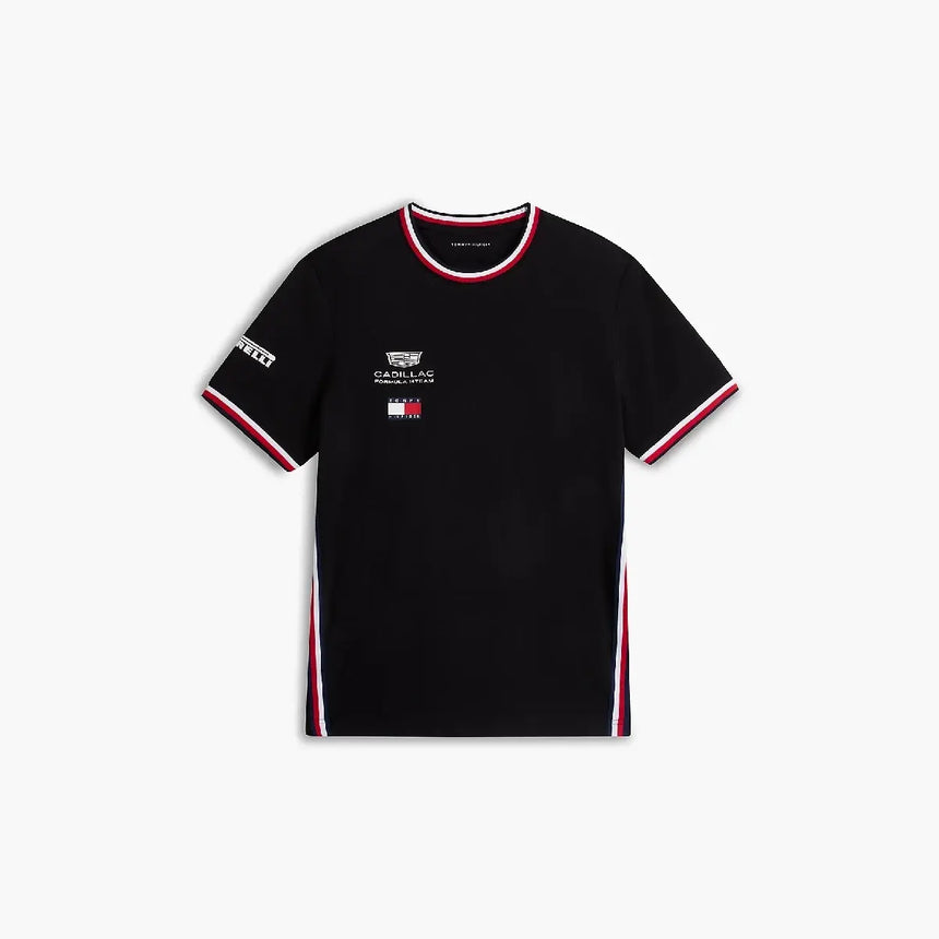 Cadillac F1 tričko, tým, Tommy Hilfiger, černé, 2026