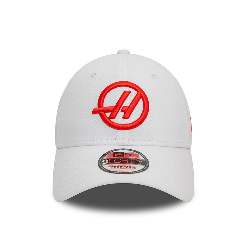 Haas cap, NEW ERA, 9FORTY, white