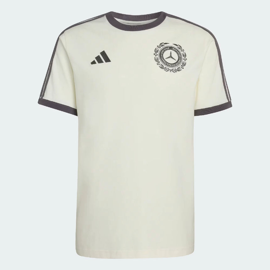 Mercedes, tričko, ikona Silver Arrows, adidas, bílé