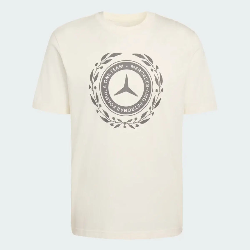Mercedes tričko, Stříbrné šípy, adidas, bílé, 2026