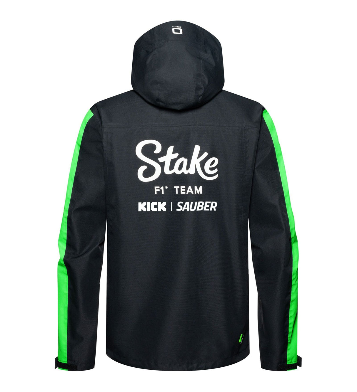 Kick Sauber jacket, CODE ZERO, team, rain, black, 2024