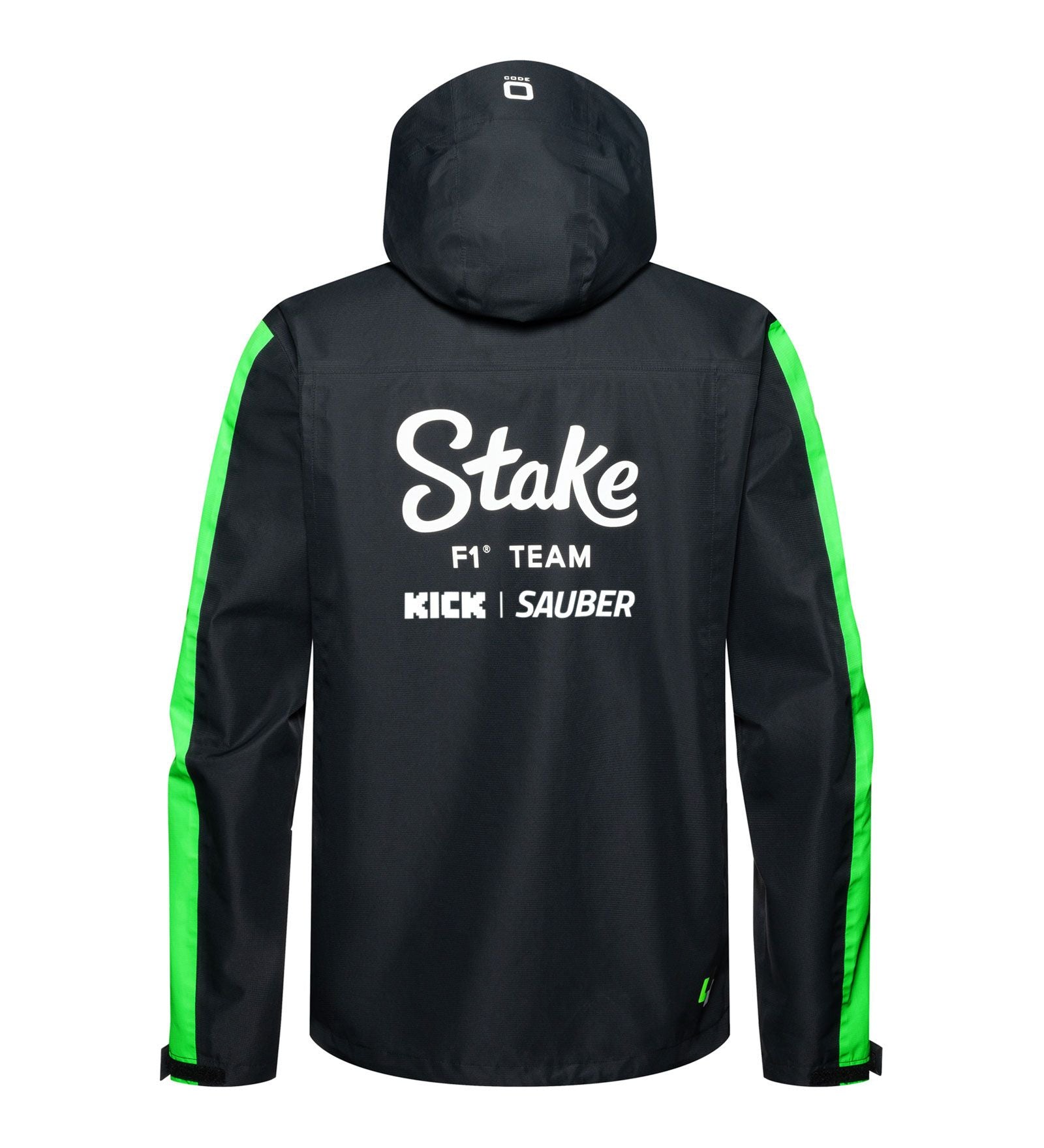 Kick Sauber jacket, CODE ZERO, team, rain, black, 2024