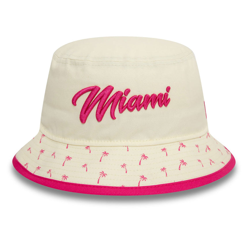 Red Bull Bucket Hat, NEW ERA, Miami, Erwachsene, weiß, 2024