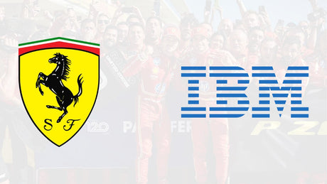 Tady je první sponzor Hamiltona: partnerství IBM s Ferrari.