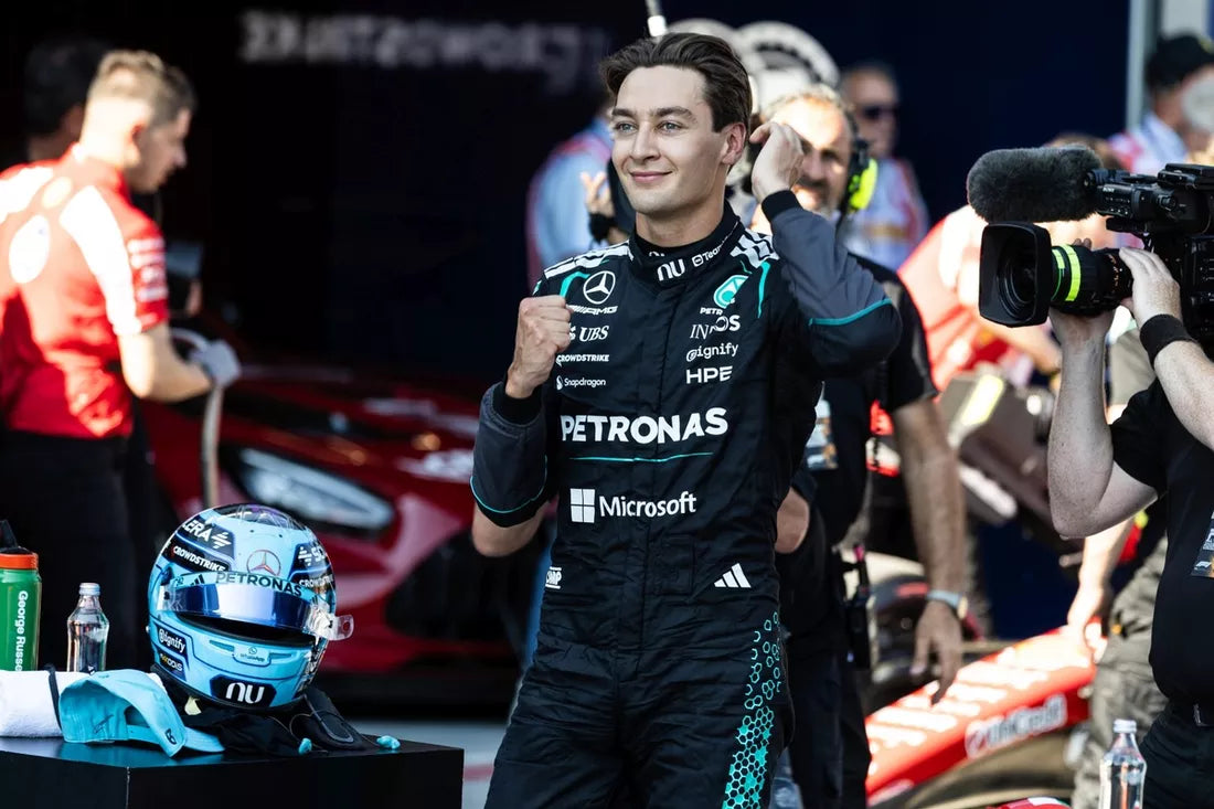 George Russell odolal tlaku Verstappena v Ázerbájdžánu