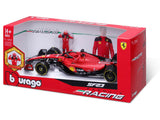 Ferrari modelové auto, SF-23, Charles Leclerc, 1:24, bburago, s pilotem
