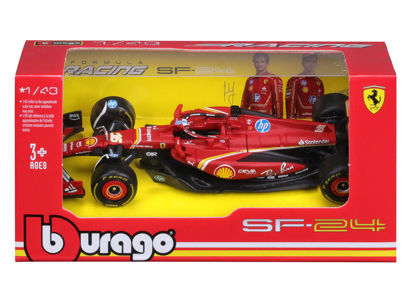 Model Ferrari SF-24 Charles Leclerc Červený