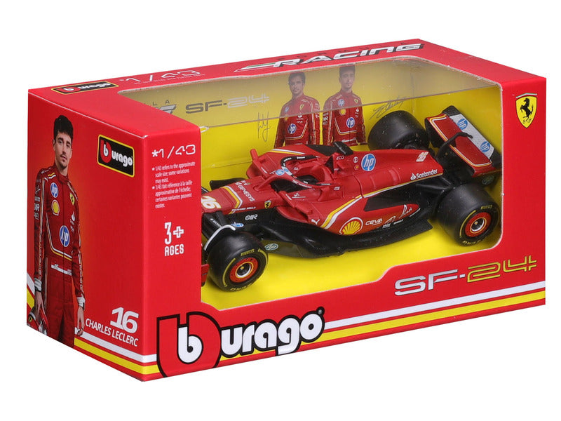 Model Ferrari SF-24 Charles Leclerc Červený