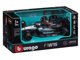 Modelové auto Mercedes, bburago, Lewis Hamilton, #44, 1:43, F1W15