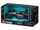 Mercedes modelové auto, bburago, George Russell, #63, 1:43, F1W15