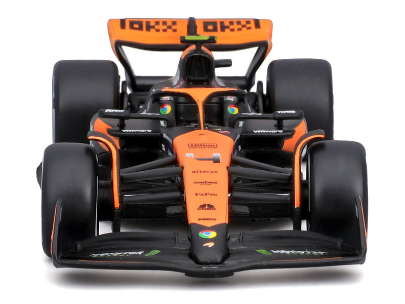 Model vozu McLaren - Bburago Lando Norris MCL38 v lakování Miami