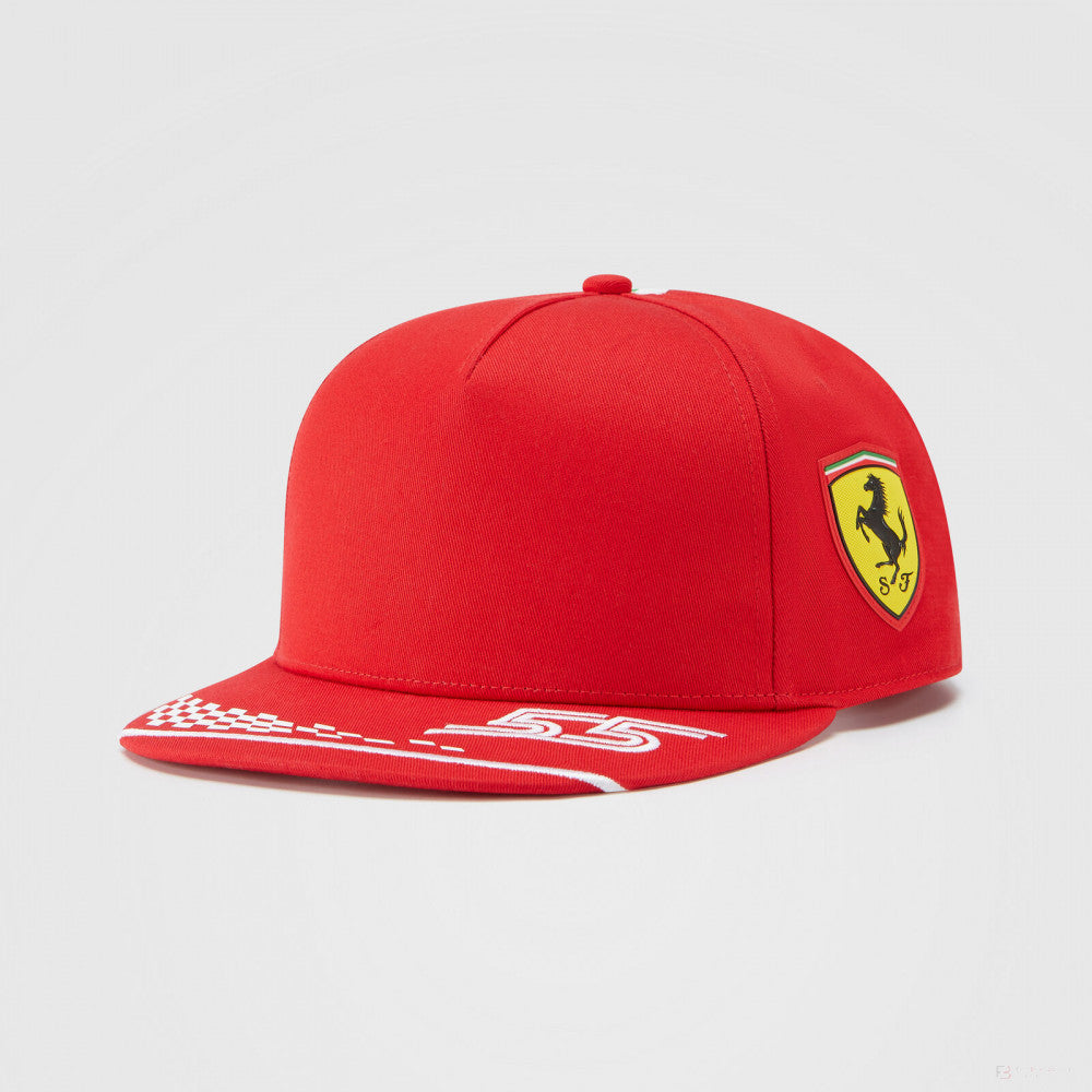 Kšiltovka Ferrari Flatbrim, Puma Carlos Sainz, pro dospělé, červená, 2021