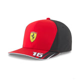 Baseballová čepice Puma Ferrari Leclerc LC, červená, 2022