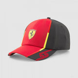 Ferrari Sainz Baseballová čepice, Jr. Rosso Corsa-PUMA Black - FansBRANDS®