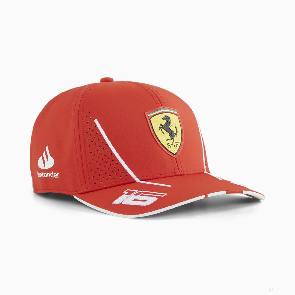 Ferrari čepice, Puma, Charles Leclerc, červená