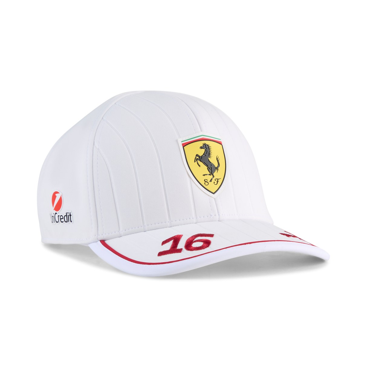 Ferrari, Charles Leclerc, baseballová čepice, bílá 🔥
