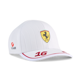 Ferrari, Charles Leclerc, baseballová čepice, bílá 🔥