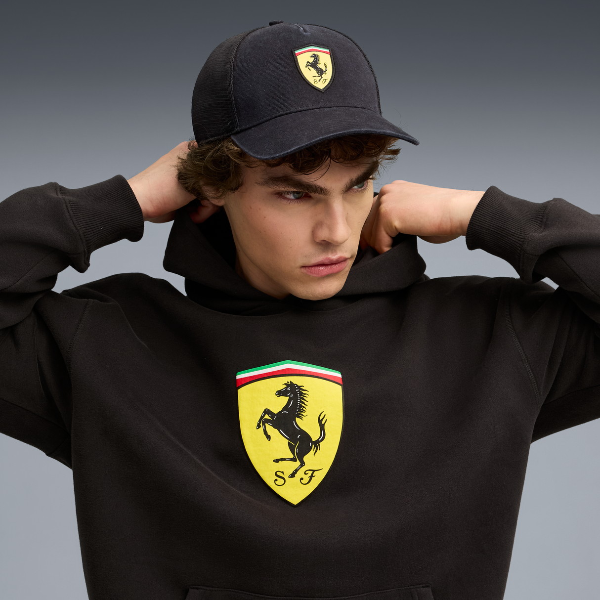 Ferrari Kamionová čepice, Puma, černá 🔥