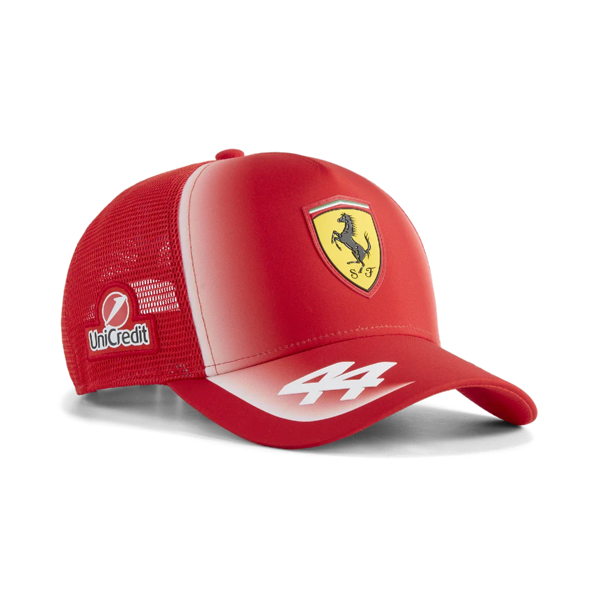 Ferrari trucker kšiltovka, tým, Lewis Hamilton, Puma, červená