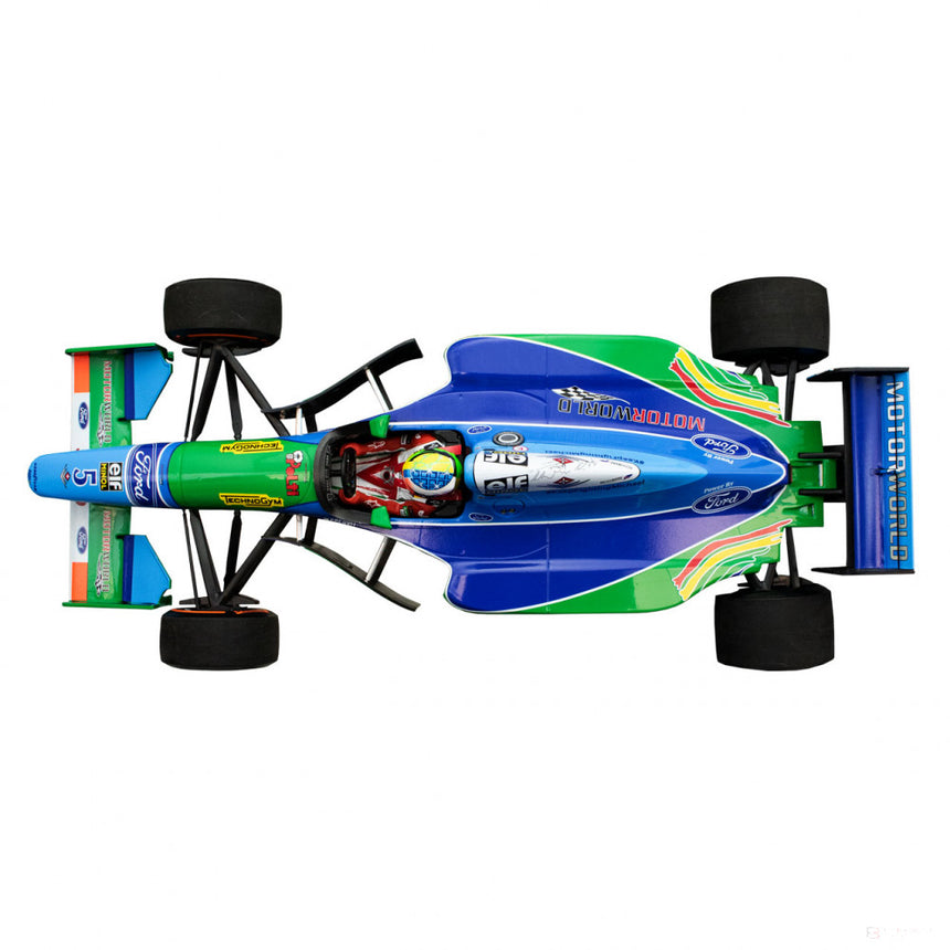 Mick Schumacher Model Car, Benetton Ford B194 Demo Run Belgium GP 2017, měřítko 1:18, modrá, 2017 - FansBRANDS®