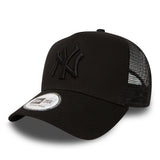 Kšiltovka New York Yankees, New Era, truckerská, plně Černá