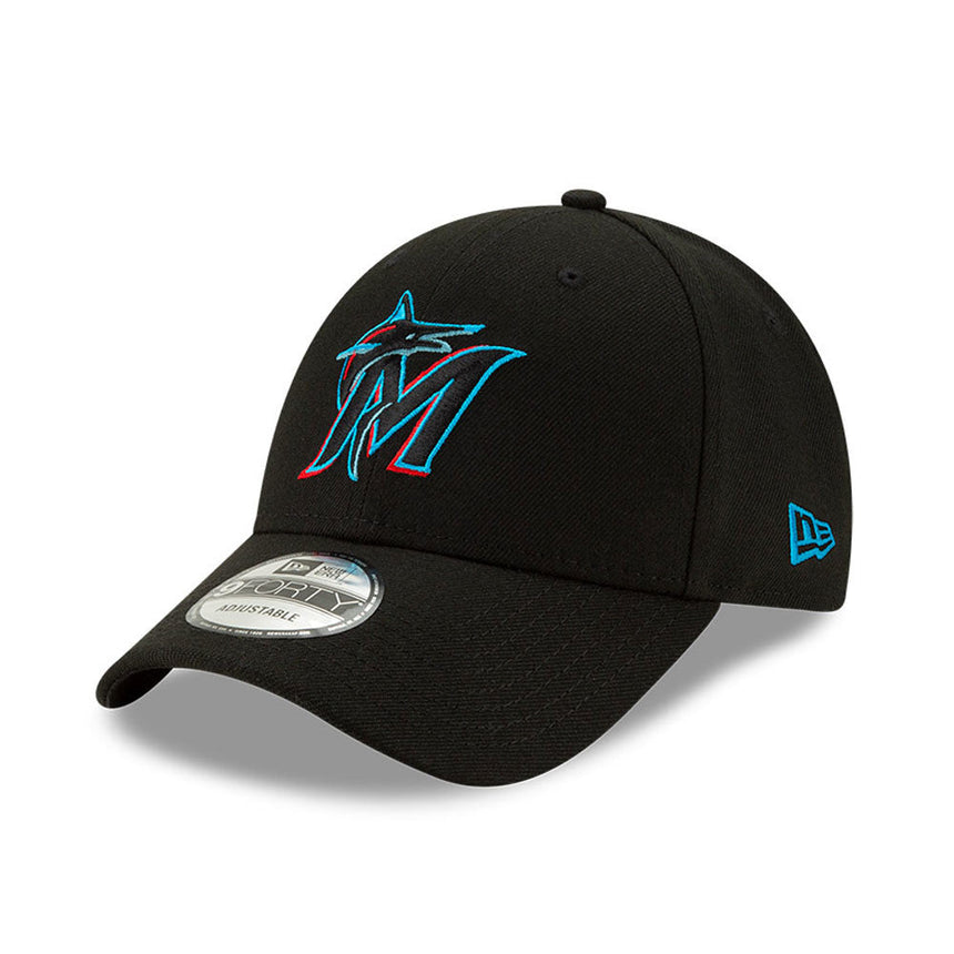 Kšiltovka Miami Marlins, New Era, 9FORTY, tým, Černá