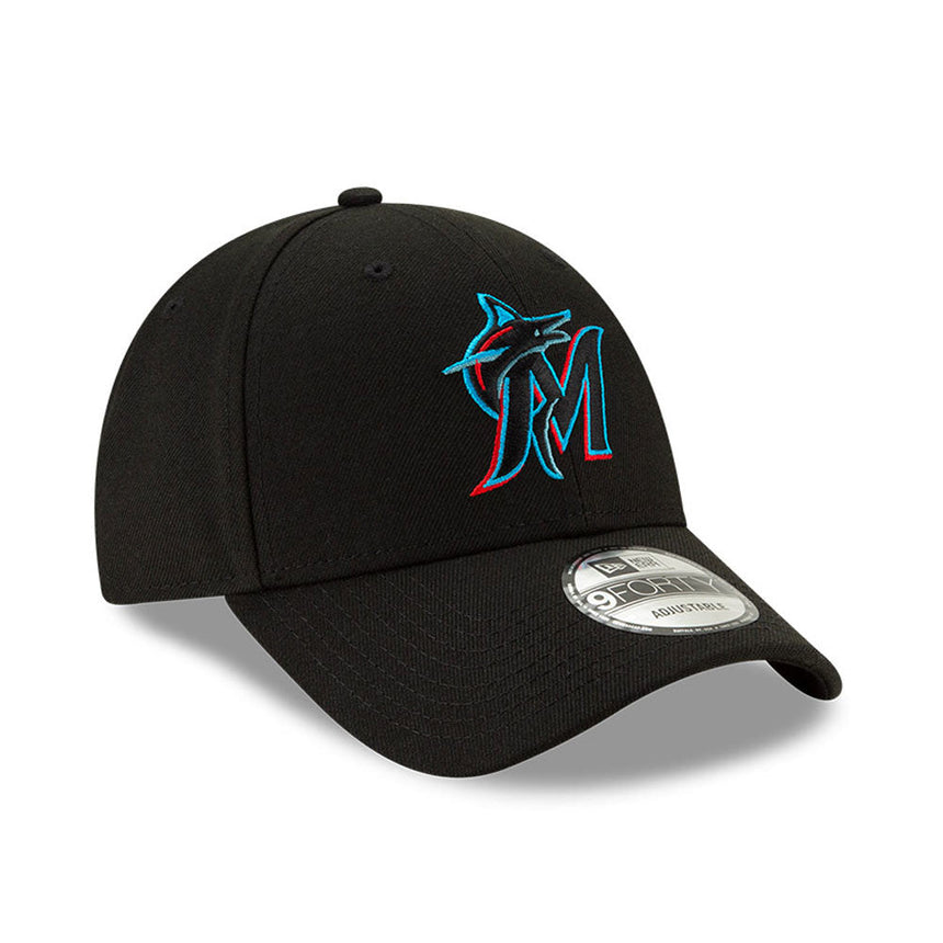 Kšiltovka Miami Marlins, New Era, 9FORTY, tým, Černá