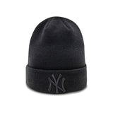 pletená čepice New York Yankees, dokonalý špendlík, New Era, úplně černá