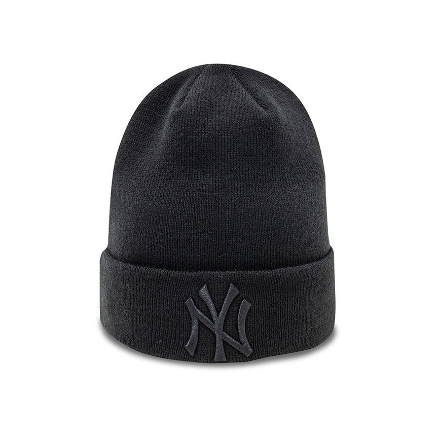 pletená čepice New York Yankees, dokonalý špendlík, New Era, úplně černá
