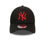 Čepice New York Yankees, červené logo, New Era, 9FORTY, Černá