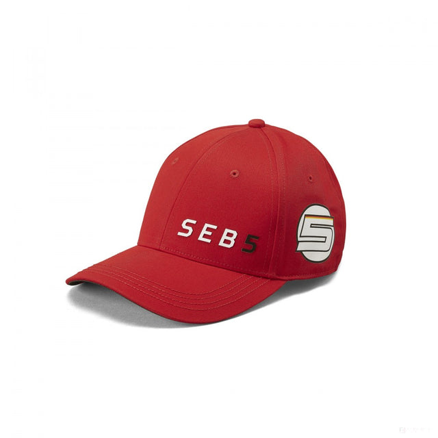 Baseballová čepice Ferrari, Sebastian Vettel SEB5, pro dospělé, červená, 2019 - FansBRANDS®