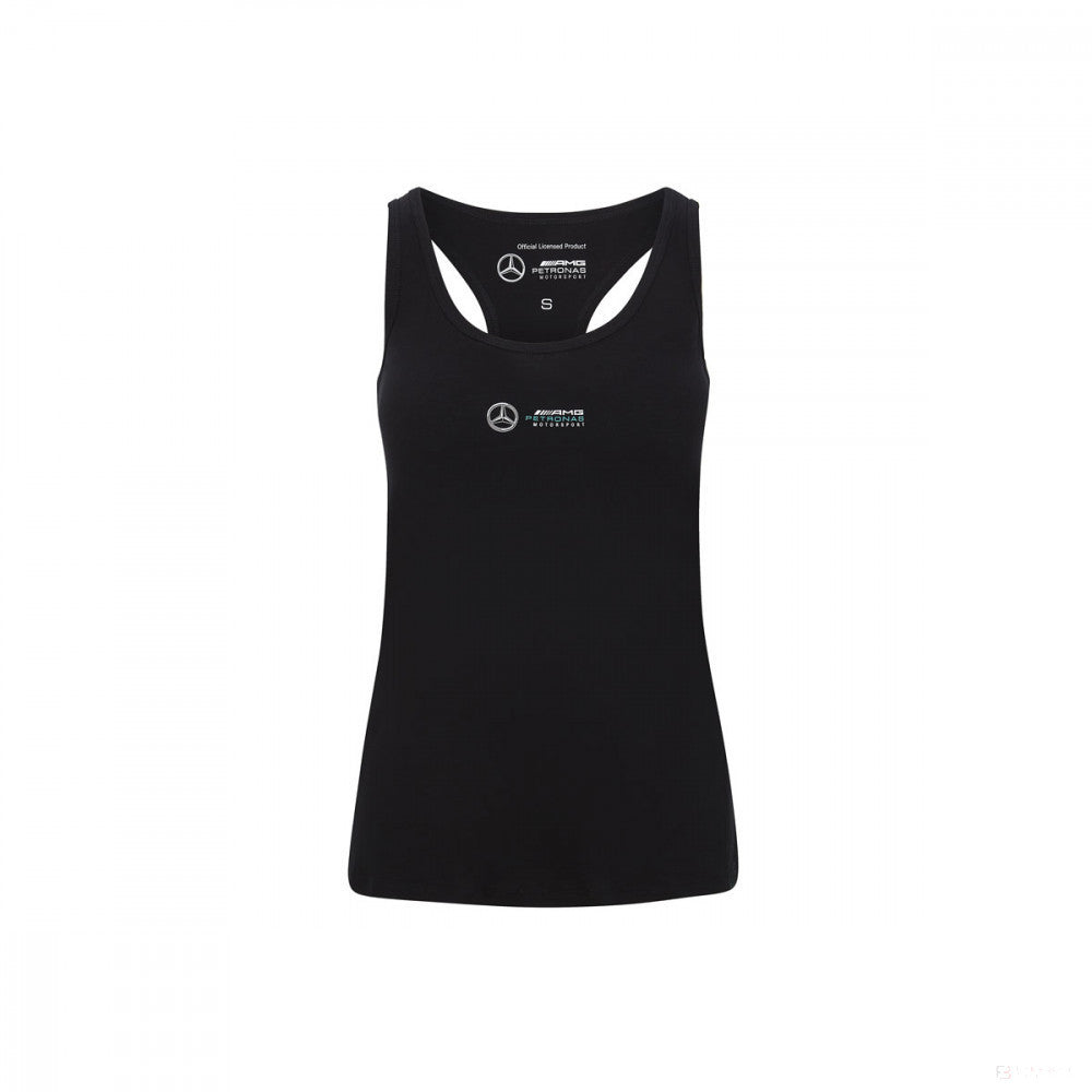 Mercedes women's T-shirt, logo, black, 2020