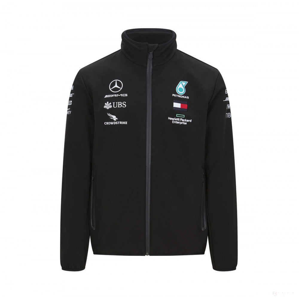 Softshellová bunda Mercedes, týmová, černá, 2020