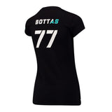 Dámské tričko Mercedes, Bottas Valtteri 77, černé, 2017 - FansBRANDS®
