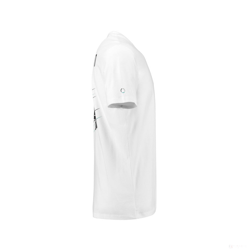 Dětské tričko Mercedes, Hamilton, bílé, 2018