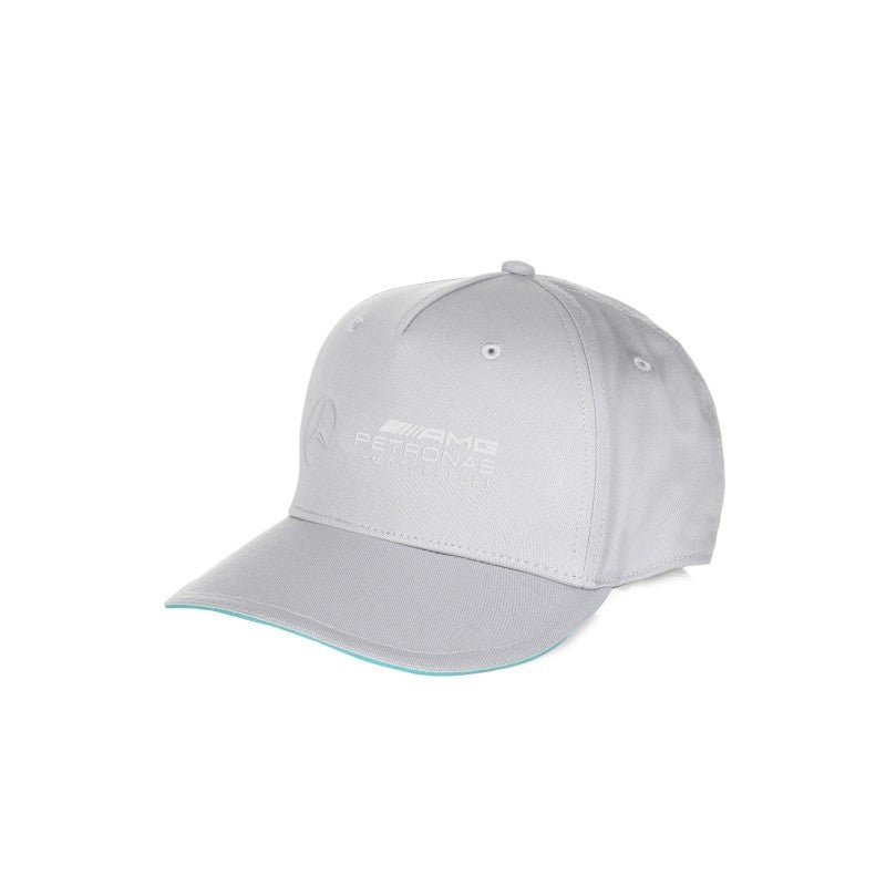 Mercedes cap, logo, adult, gray, 2018